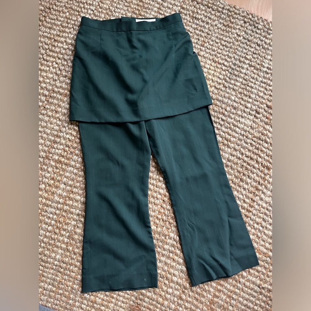 Caron Callahan Dark Green Layered Layla Pants